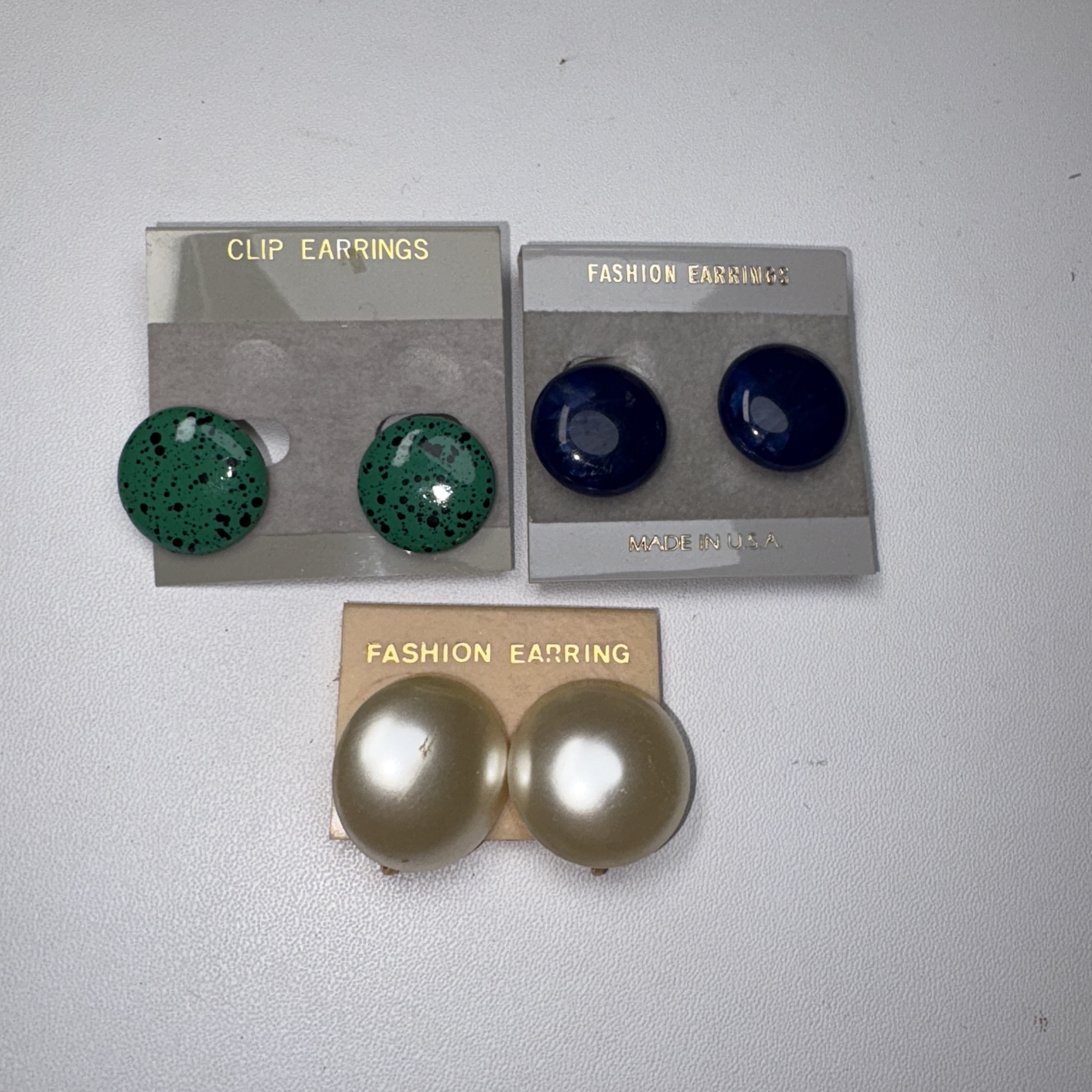 Vintage Clip on Earrings 90’s New