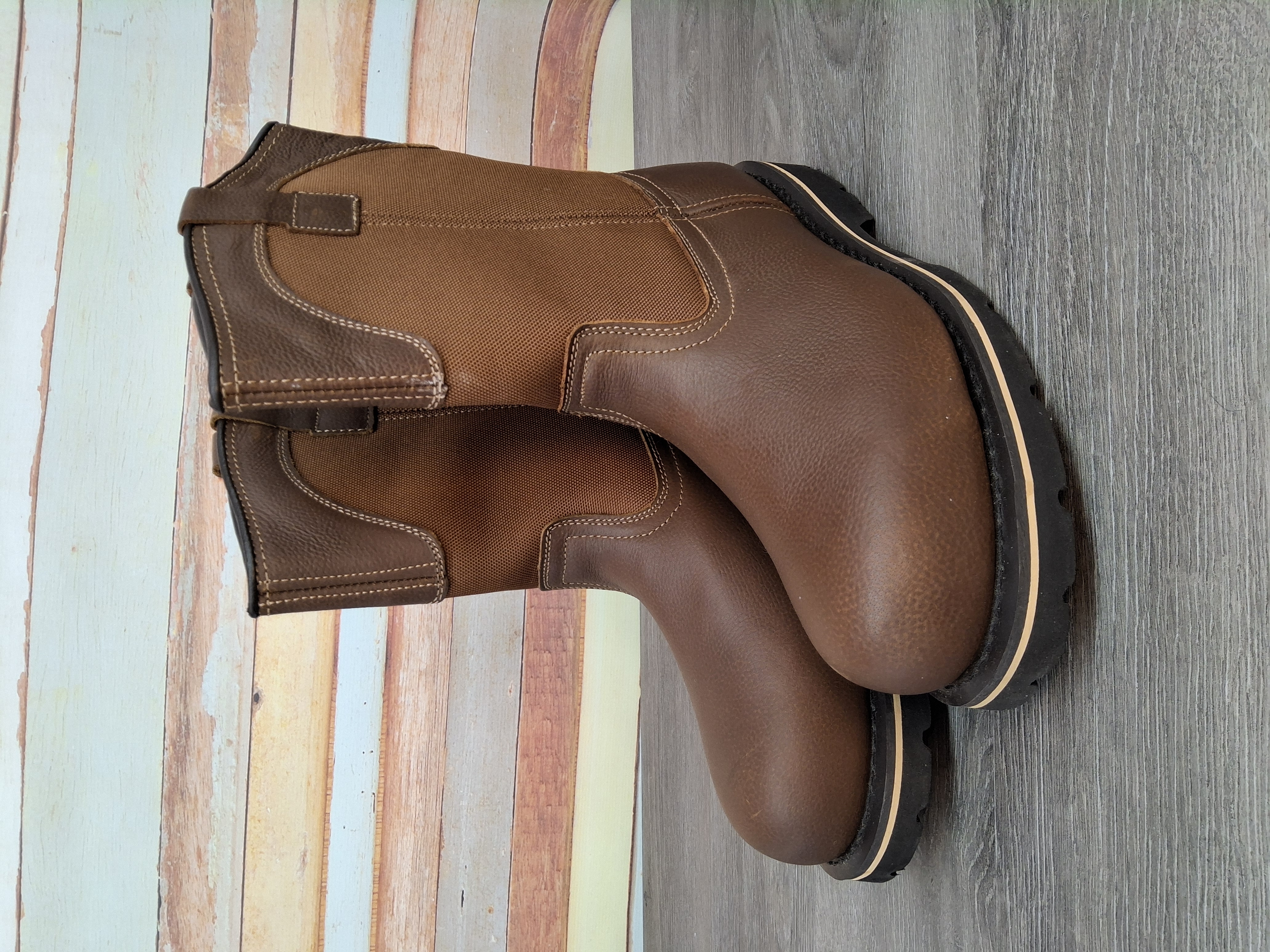 Brahma Men’s Steel Toe Work Boots Brown Size 13W