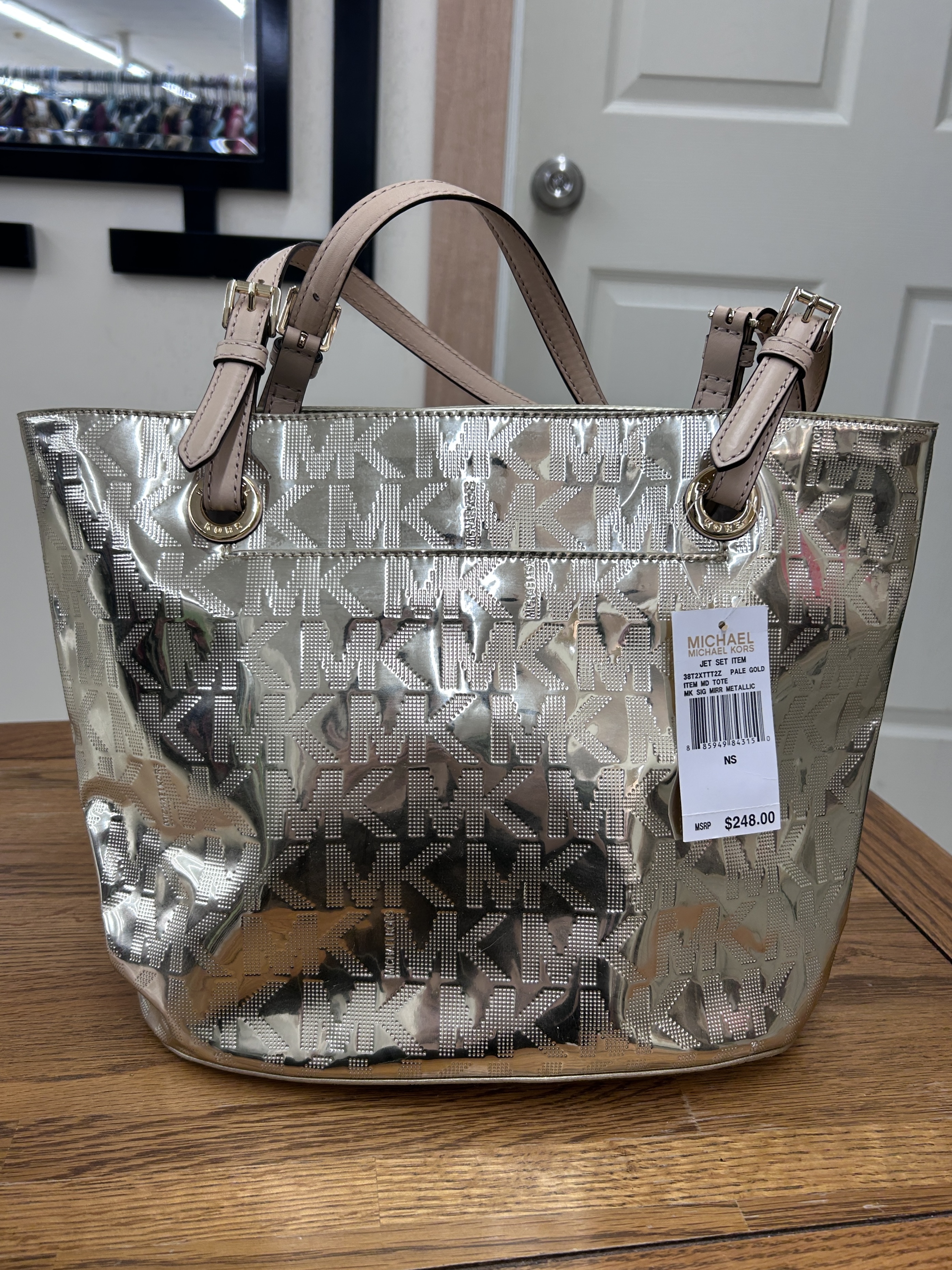 Michael Kors Metallic Gold Bag