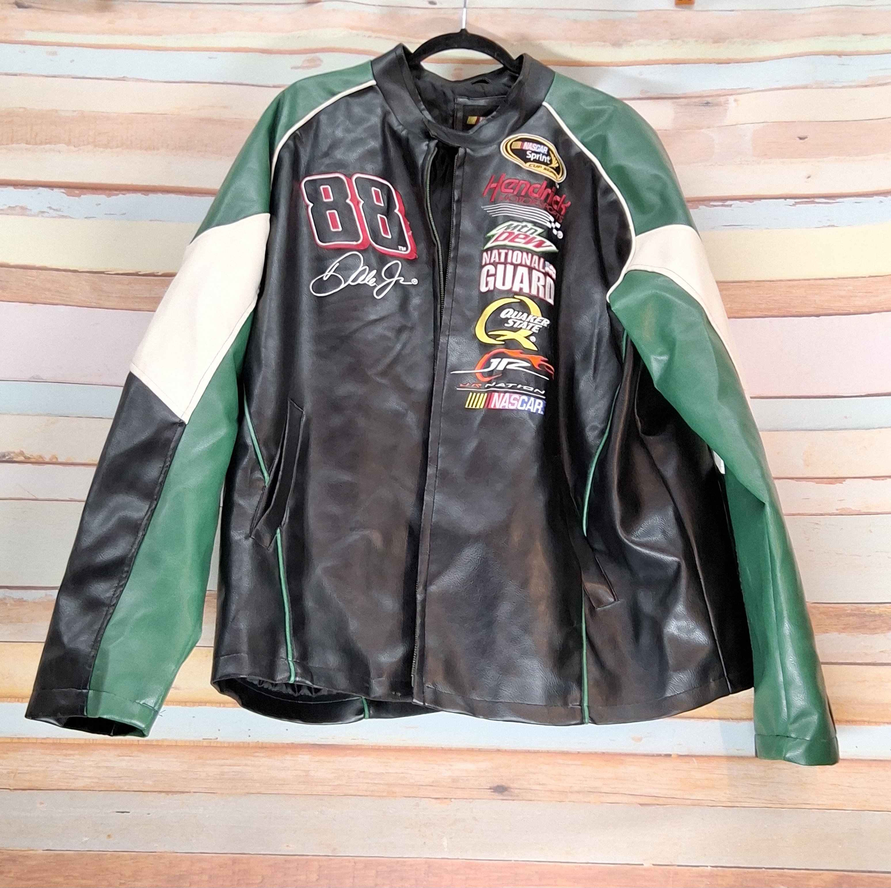NASCAR Dale Earnhardt Jr. #88 Leather Racing Jacket XXL