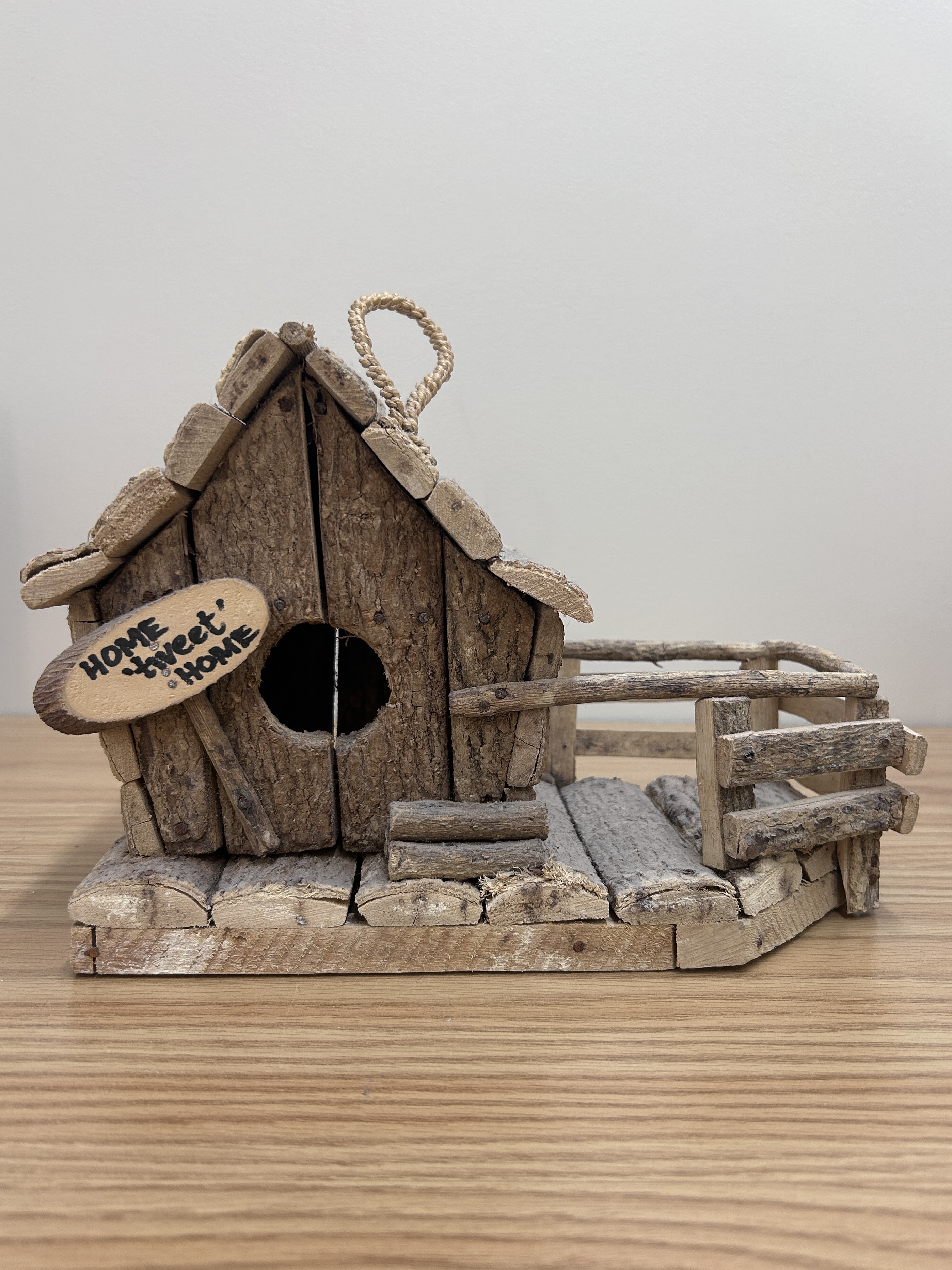 Rugged Rustic Vintage "Home 'tweet' Home" Bird House