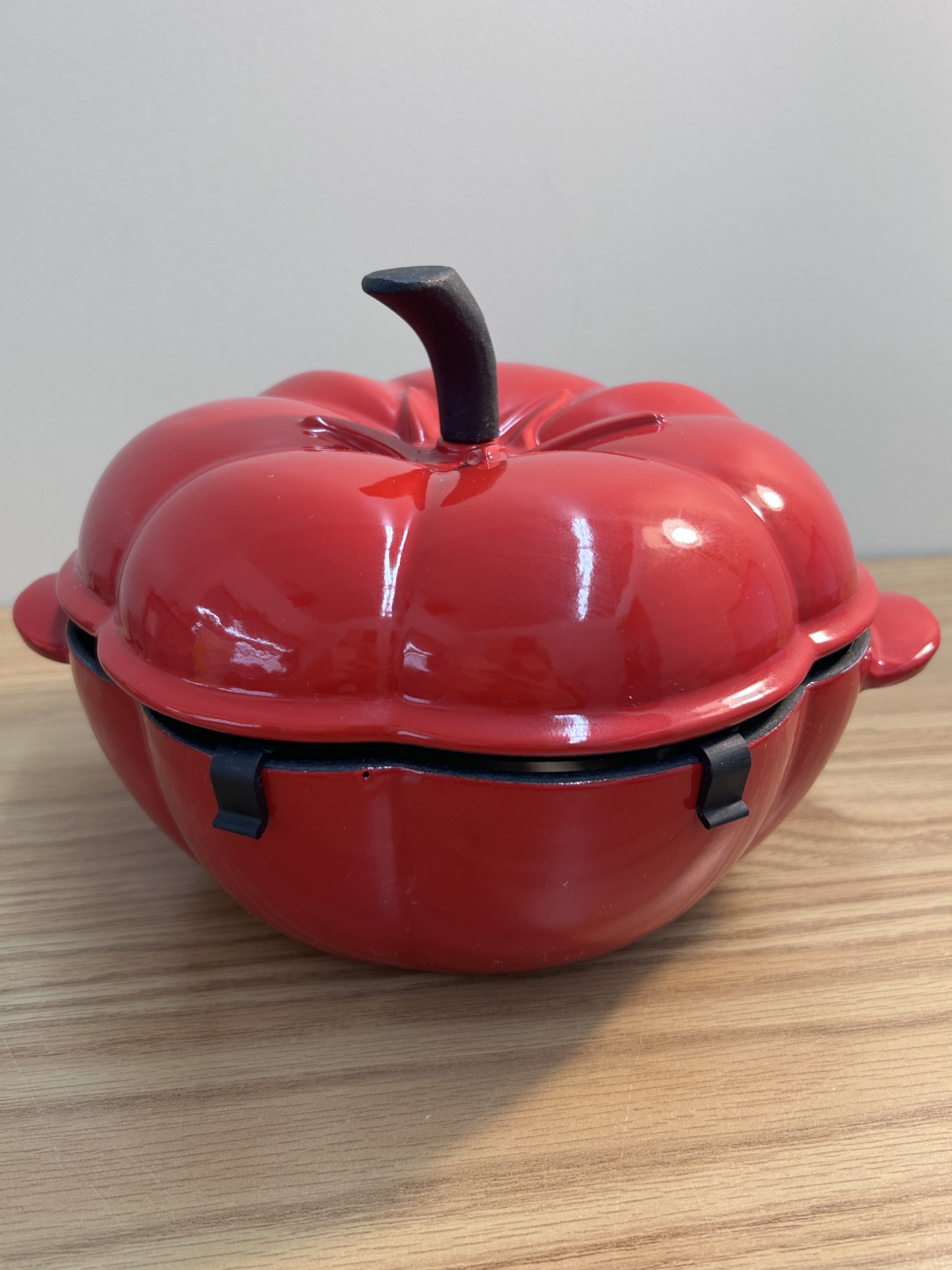 Martha Stewart Collection Tomato Enameled Cast Iron Dutch Oven