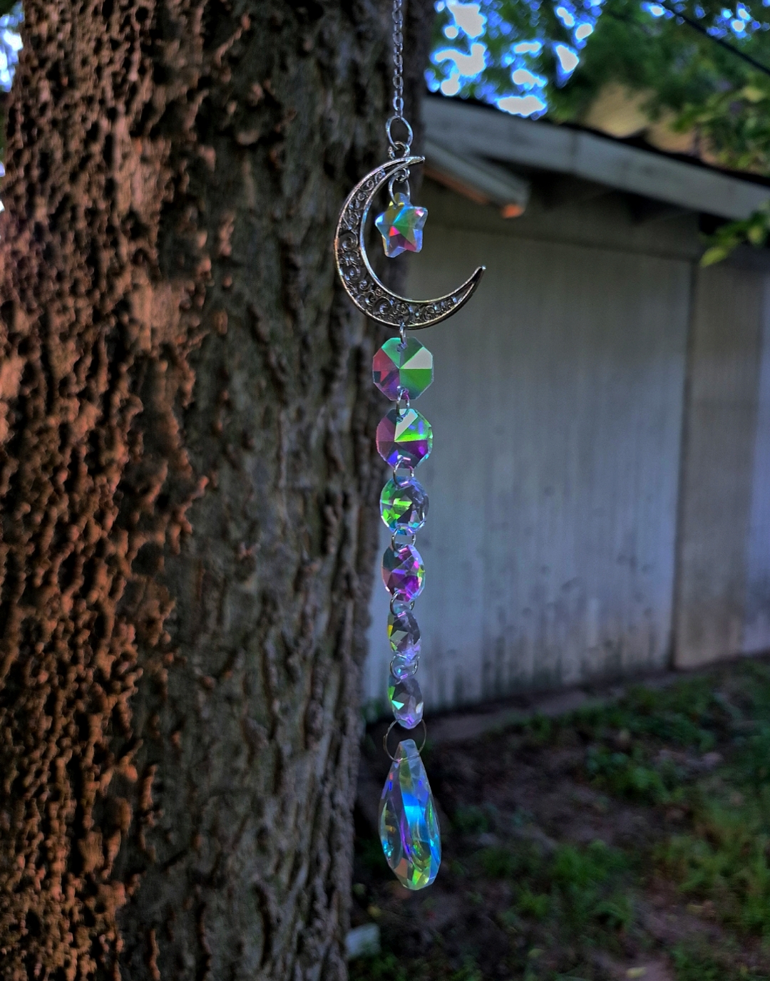 Moon Glass suncatcher