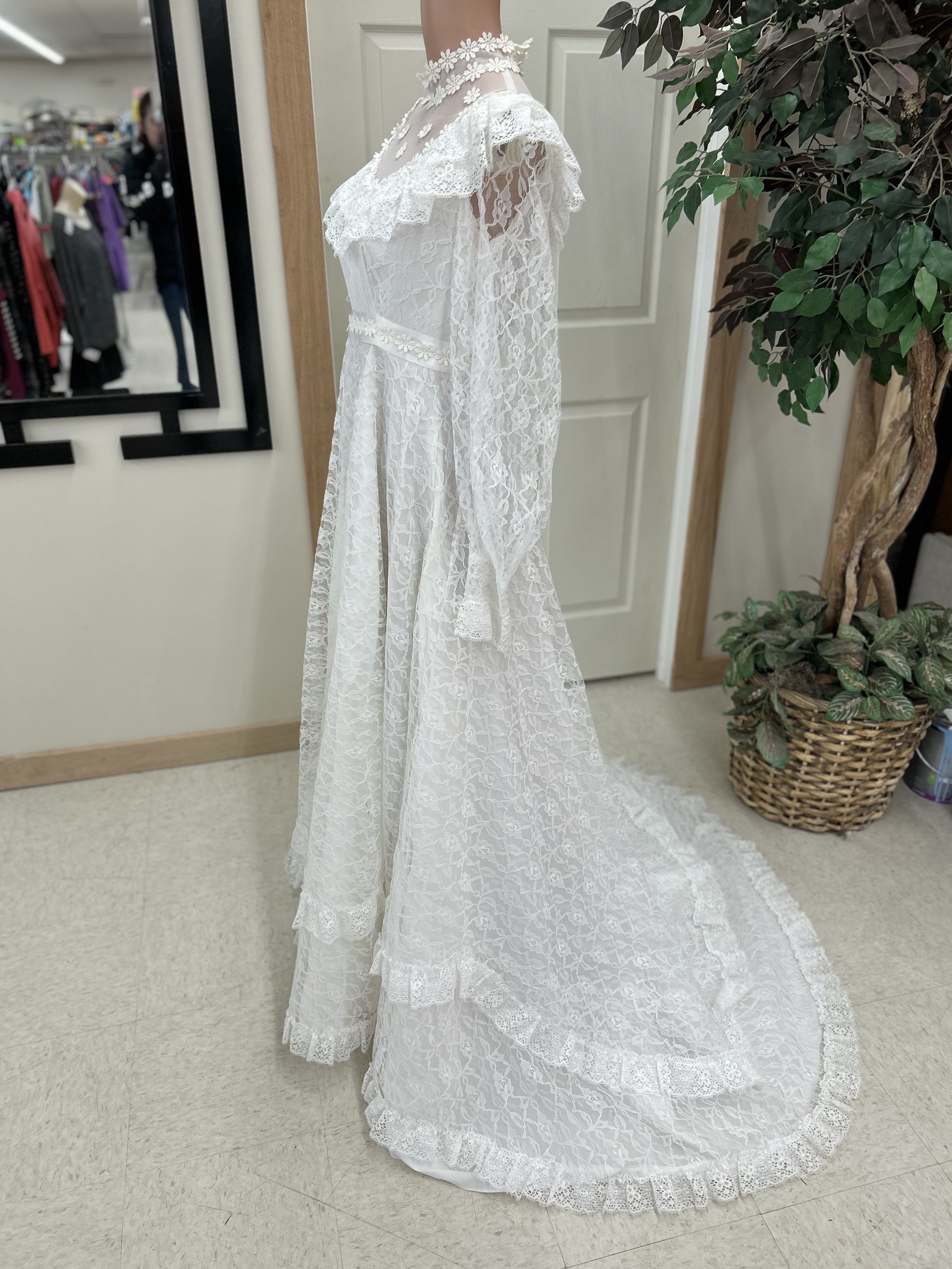Vintage 70's Edwardian Wedding Dress