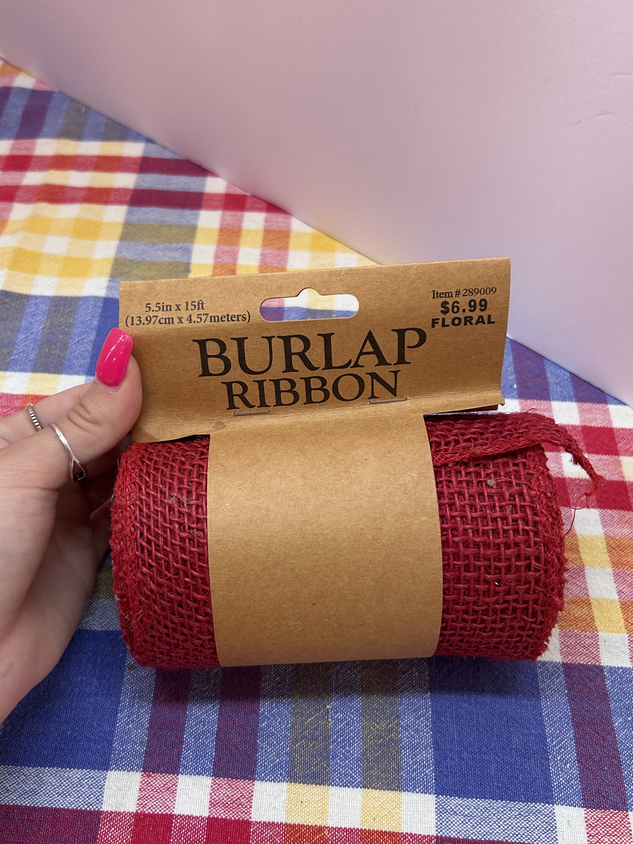 Burlap Ribbon Roll From Hobby Lobby
