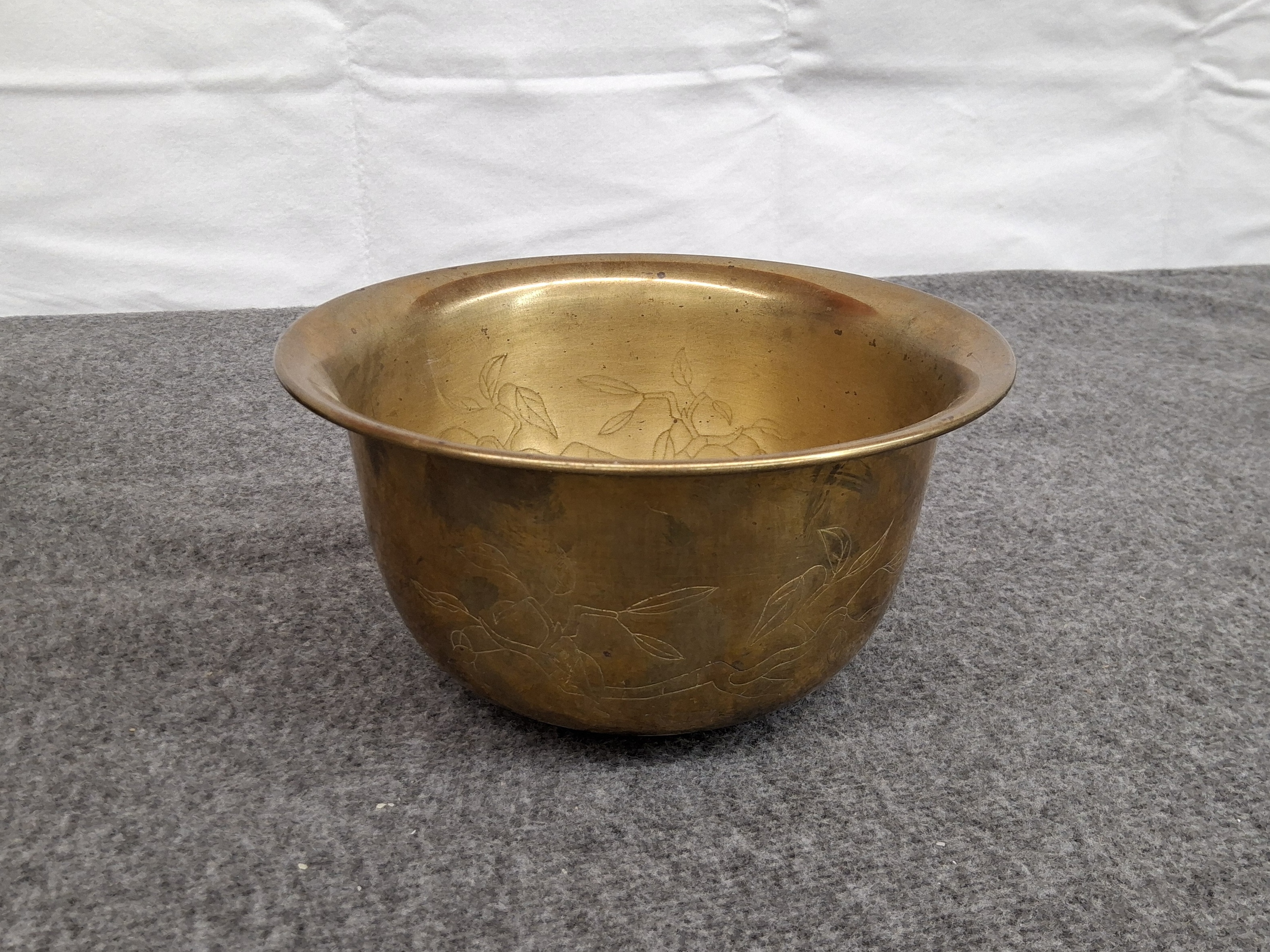 Bowl Planter Solid Brass
